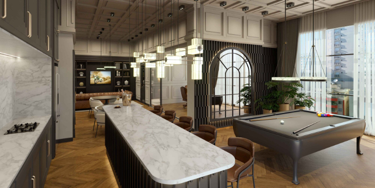 Visual 12 do Ed. Salzburgo situado na Meia Praia, Itapema