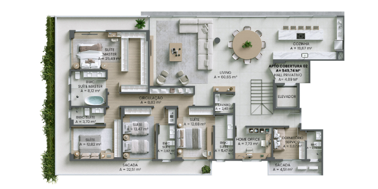 Vistalização 34 do empreendimento