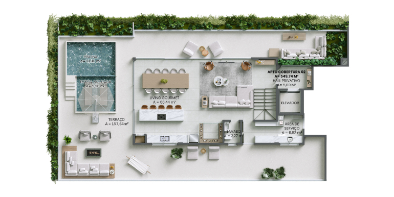 Projeção 35 do imóvel