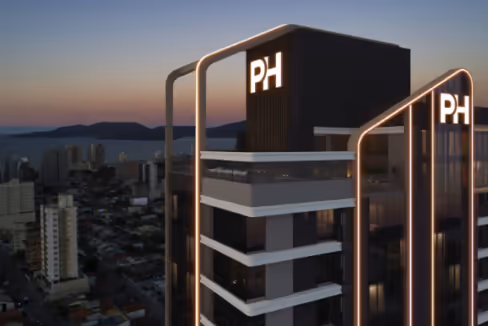Fachada do Edifício Las Vegas - Balneário Perequê, Porto Belo