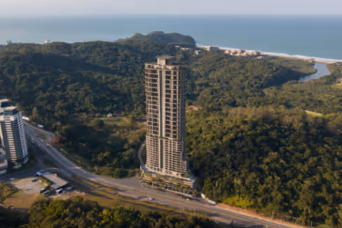 Fachada do Edifício Raro - Praia Brava, Itajaí